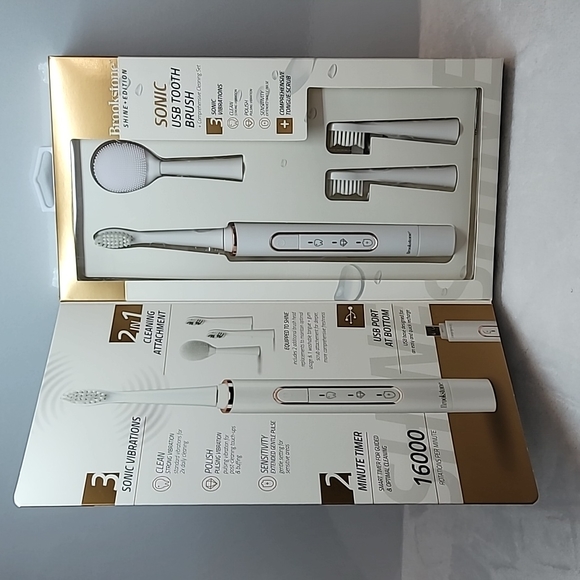Brookstone Other Nib Brookstone Shineedition Sonic Usb Toothbrush